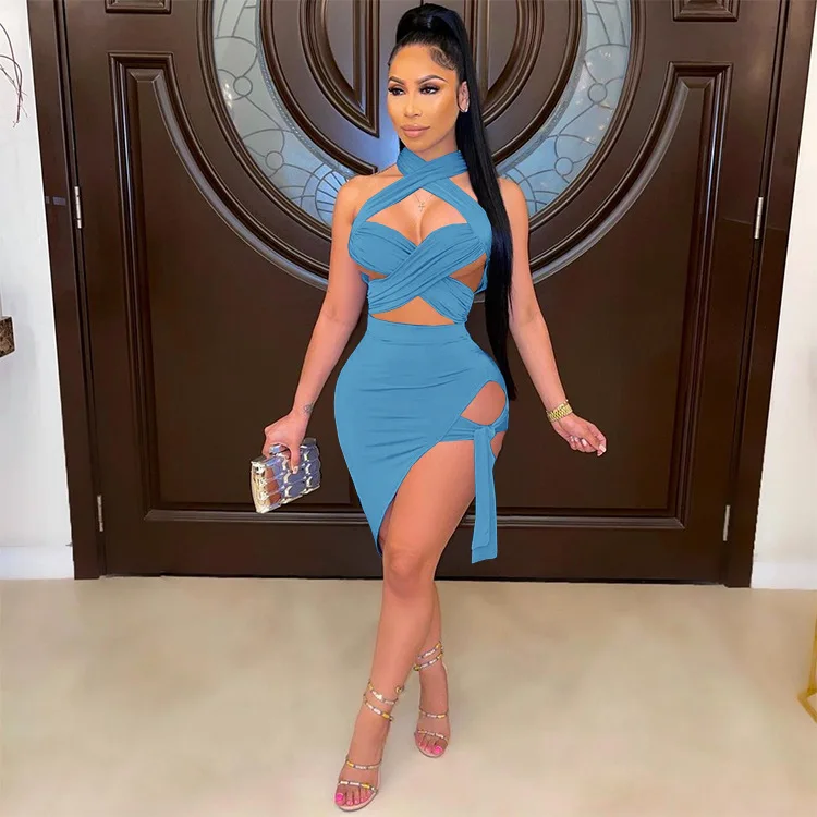 SZ8035 Hot sell halter hollow out sexy bodycon dress women lace up sleeveless bodycon dress sexy plus size dresses women summer
SZ8035 Hot sell halter hollow out sexy bodycon dress women lace up sleeveless bodycon dress sexy plus size dresses women summer