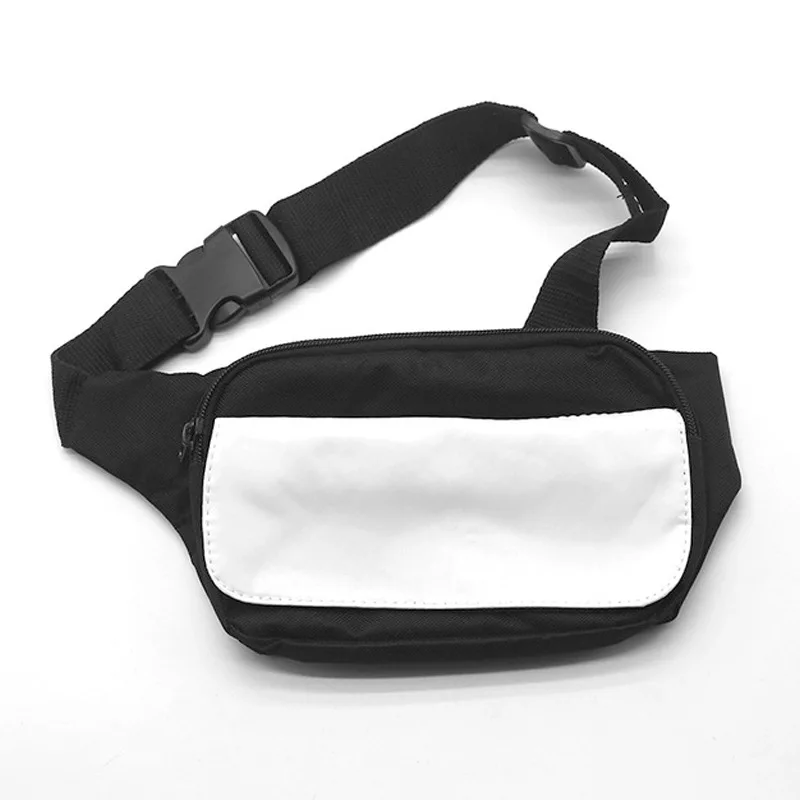 

Hot sale custom logo running sport belt waist bag blank sublimation fanny pack waist bag, Black