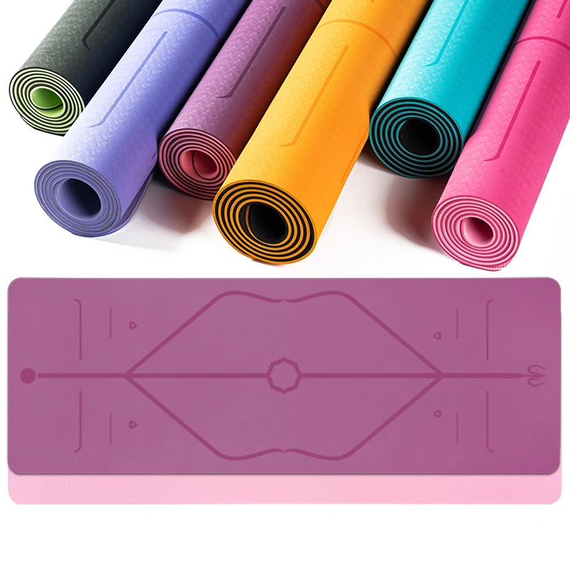Private Label Custom Logo Size Gym Fitness Exercise Multi Color Tpe Yoga Mat with Position Line
Private Label Custom Logo Size Gym Fitness Exercise Multi Color Tpe Yoga Mat with Position Line