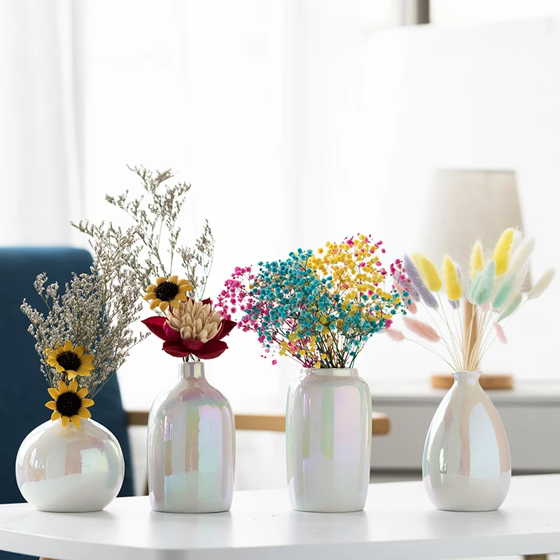 Popular small nordic minimalist style home decoration colorful pearl glaze ceramic vases
Popular small nordic minimalist style home decoration colorful pearl glaze ceramic vases