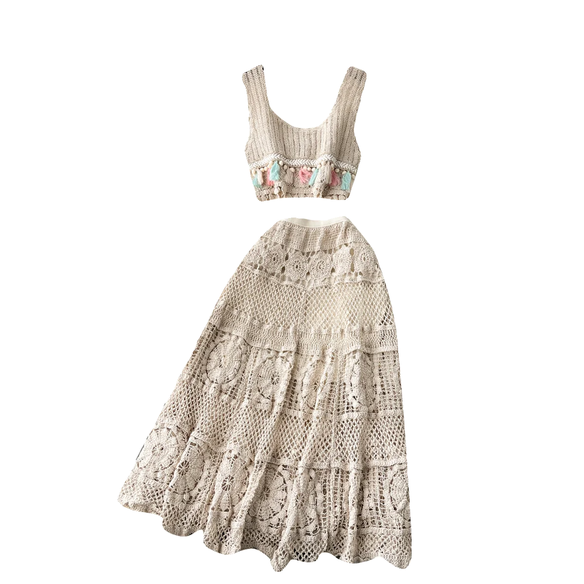 2024 Summer Vintage 2 Piece Set For Women Sleeveless Top And High Waist Mesh Skirts Set Clothing Wholesale
2024 Summer Vintage 2 Piece Set For Women Sleeveless Top And High Waist Mesh Skirts Set Clothing Wholesale