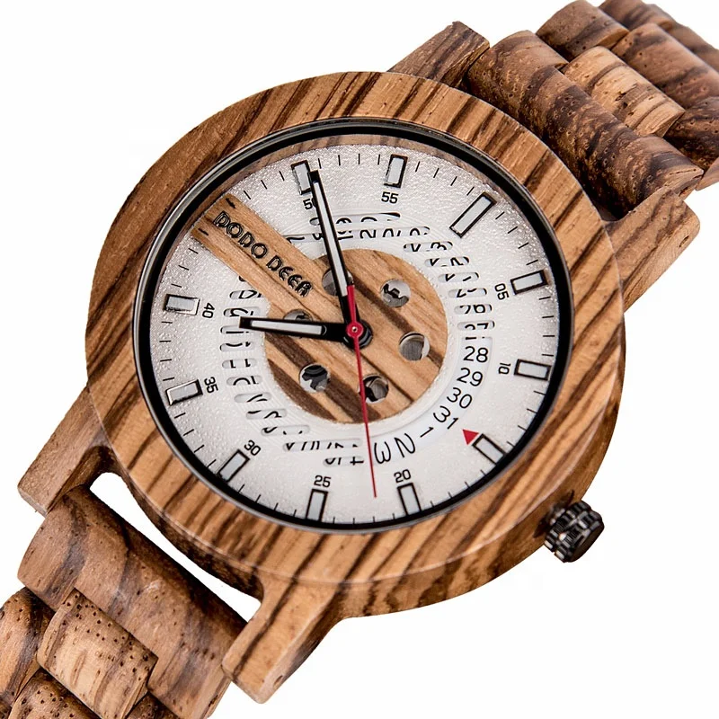 2020 DODO DEER Men's Fashion Natural Wood Watch Oem Creative Design Calendar Luminous Customizable Logo Wholesale Watch
2020 DODO DEER Men's Fashion Natural Wood Watch Oem Creative Design Calendar Luminous Customizable Logo Wholesale Watch