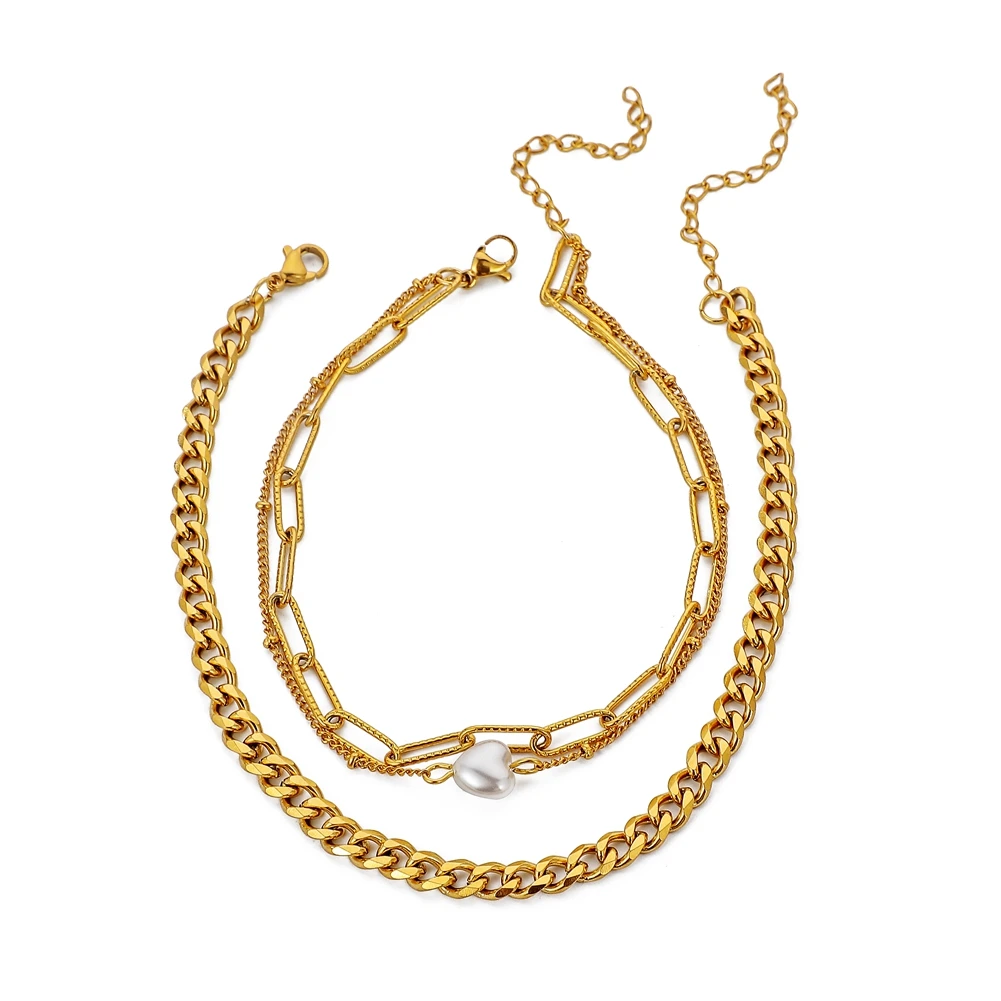New Gold-plated Multilayer Bracelet Pearl Anklet Personalized Fashion Anklet Birthday Holiday Gift
New Gold-plated Multilayer Bracelet Pearl Anklet Personalized Fashion Anklet Birthday Holiday Gift