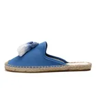 Wholesale Customized China Factory Popular Flat Style Bulk Cheap Espadrilles Slide Slippers Casual Loafer Women Shoes