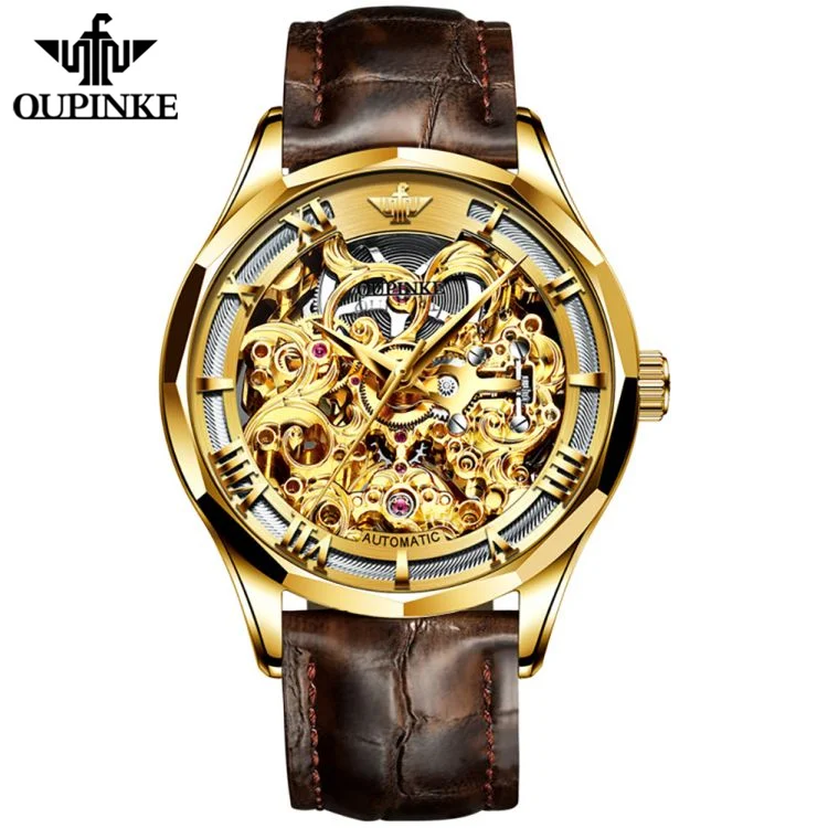 OUPINKE 3168L Classic Hollow Automatic Mechanical Watches Fashion Wristwatches Men's Luxury Bussiness Clock Relogio Masculino
OUPINKE 3168L Classic Hollow Automatic Mechanical Watches Fashion Wristwatches Men's Luxury Bussiness Clock Relogio Masculino