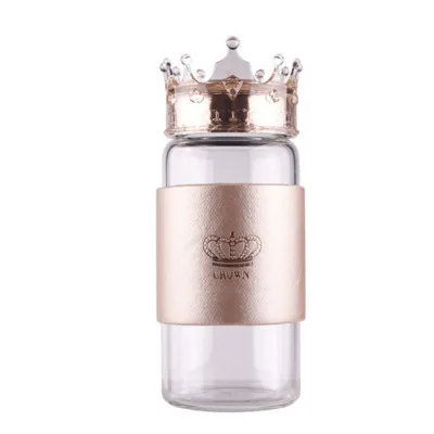 320ml Customized Logo Security Leak Proof Queen Glass Water Bottle with Crown Lid
320ml Customized Logo Security Leak Proof Queen Glass Water Bottle with Crown Lid