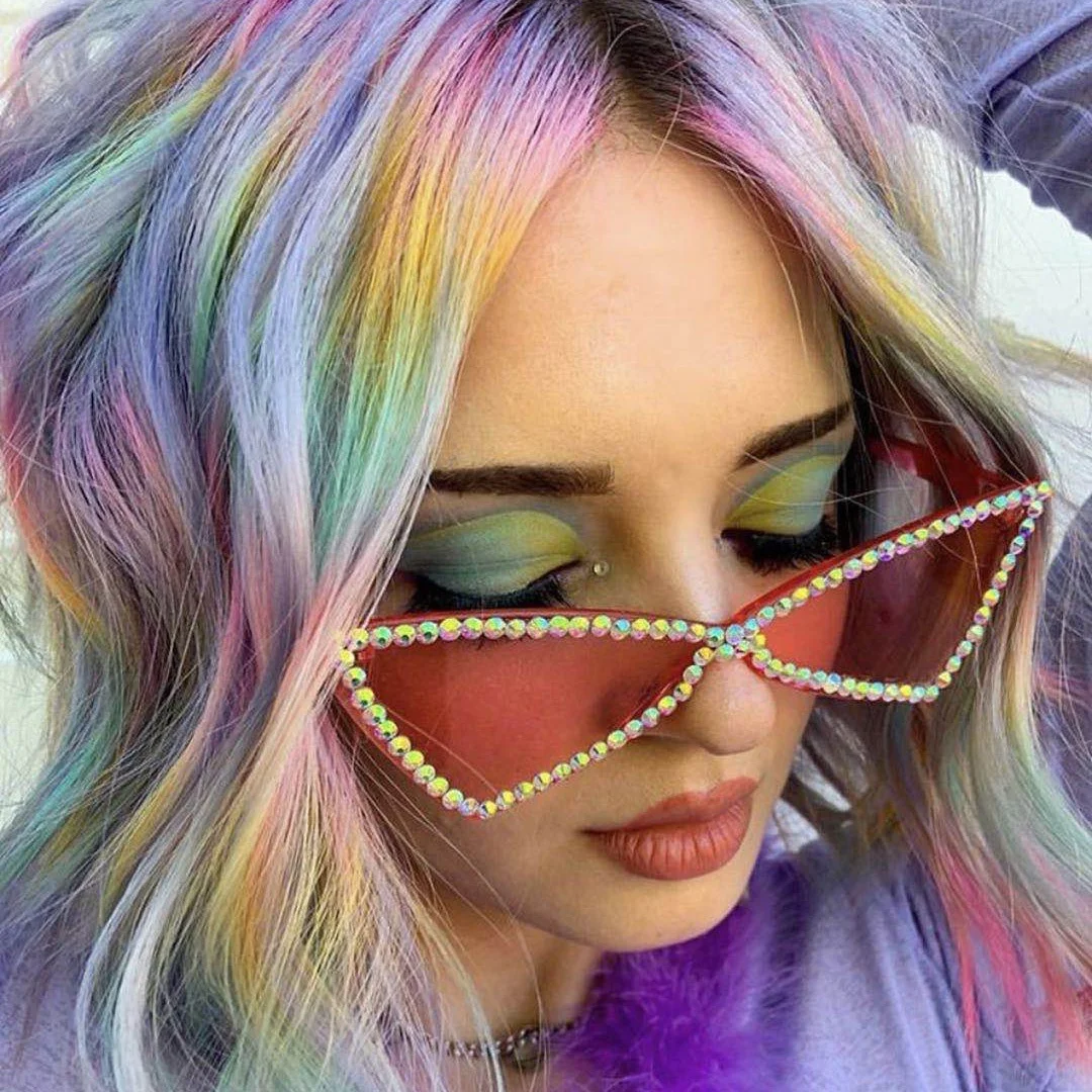 2020 Sexy Cat Eye Sunglasses Women Rimless Vintage Rhinestone Sun Glasses Female Lady Diamond Eyewear Triangle Shades UV400, Customized color
2020 Sexy Cat Eye Sunglasses Women Rimless Vintage Rhinestone Sun Glasses Female Lady Diamond Eyewear Triangle Shades UV400, Customized color