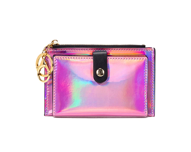 Custom Womens Laser PVC Card Holder Wallets 2021 Zipper Mini Summer Money Girls Coin Purse, Rose, pink,sliver, gold,purple
Custom Womens Laser PVC Card Holder Wallets 2021 Zipper Mini Summer Money Girls Coin Purse, Rose, pink,sliver, gold,purple