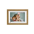 Acrylic Amazon Hot Wooden Casing Wifi Digital Photo Frame 10 Inch Cloud Picture with Mobile App Touch Screen