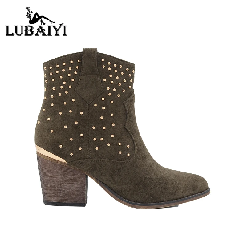 Wholesale Custom Women's Fashion Boots Suede Leather High Heel Ankle Booties for women and ladies
Wholesale Custom Women's Fashion Boots Suede Leather High Heel Ankle Booties for women and ladies