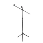 wholesale music instrument metal tripod black microphone stand