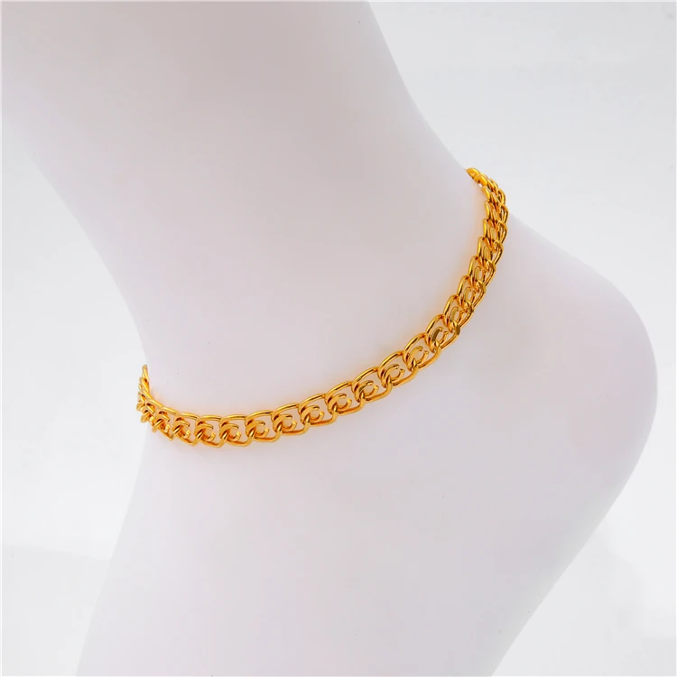 Factory Price Sale Fashionable Design Ladies Men 6mm Wide Copper Rope Body Anklets Chain Bracelet, Gold
Factory Price Sale Fashionable Design Ladies Men 6mm Wide Copper Rope Body Anklets Chain Bracelet, Gold