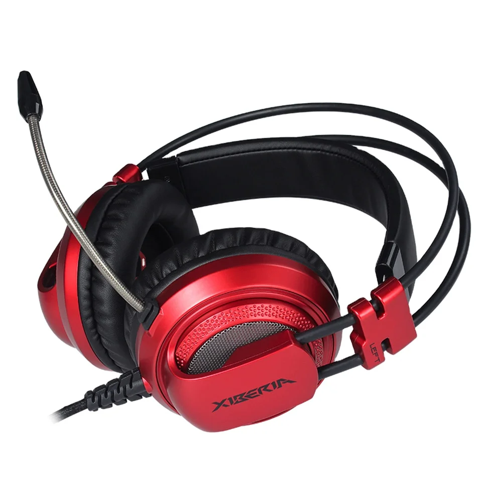 For Home Game Entertainment Professional Wholesale 3.5mm Xiberia V10 USB 7.1 Sound Gaming Headset Wired Gaming Headphones, Red black
For Home Game Entertainment Professional Wholesale 3.5mm Xiberia V10 USB 7.1 Sound Gaming Headset Wired Gaming Headphones, Red black