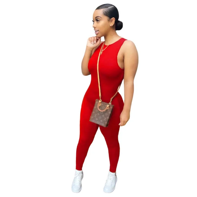 women jumpsuit casual fitness sportswear rompers womens sleeveless zipper activewear skinny summer jumpsuits outfit B1335
women jumpsuit casual fitness sportswear rompers womens sleeveless zipper activewear skinny summer jumpsuits outfit B1335