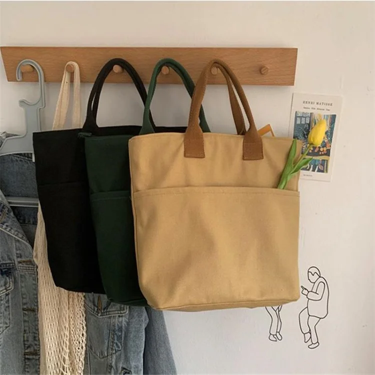 Wholesale Eco Friendly Printed Logo Recycle Carry With Inside Small Pocket Design Tote Custom Canva Bag, Customized color
Wholesale Eco Friendly Printed Logo Recycle Carry With Inside Small Pocket Design Tote Custom Canva Bag, Customized color
