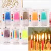 Newest TOP Selling Paraffin Double Thread Diamond Colorful Spiral Birthday Cake Candles