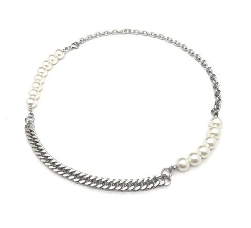 Pearl Splice Chain Link Fashion Jewelry Accessory Pearl Necklace MEN 2021 Silver Necklace
Pearl Splice Chain Link Fashion Jewelry Accessory Pearl Necklace MEN 2021 Silver Necklace