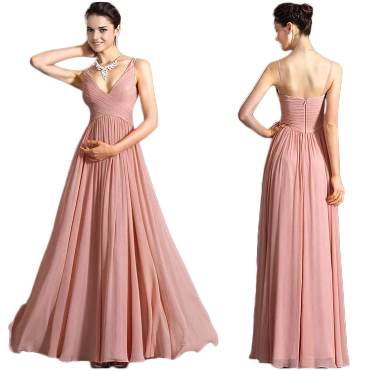 Deep V Neck Backless Sexy Slim Chiffon Bridesmaid Alibaba Wedding Women Dress
Deep V Neck Backless Sexy Slim Chiffon Bridesmaid Alibaba Wedding Women Dress