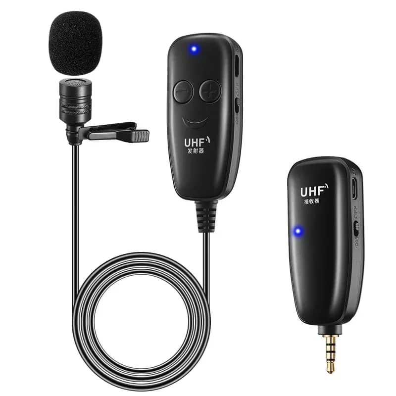 Loud Speaker 48 Channels Wireless Lavalier Microphone System for Camera DSLR smartphone Wireless Collar Clip on Lapel Microphone
Loud Speaker 48 Channels Wireless Lavalier Microphone System for Camera DSLR smartphone Wireless Collar Clip on Lapel Microphone