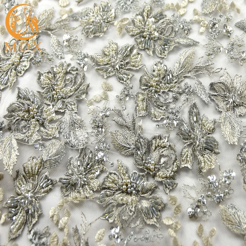 Beautiful Water Soluble Mesh Handmade Embroidery Exclusive African Beaded Lace Fabric For Wedding Dress
Beautiful Water Soluble Mesh Handmade Embroidery Exclusive African Beaded Lace Fabric For Wedding Dress
