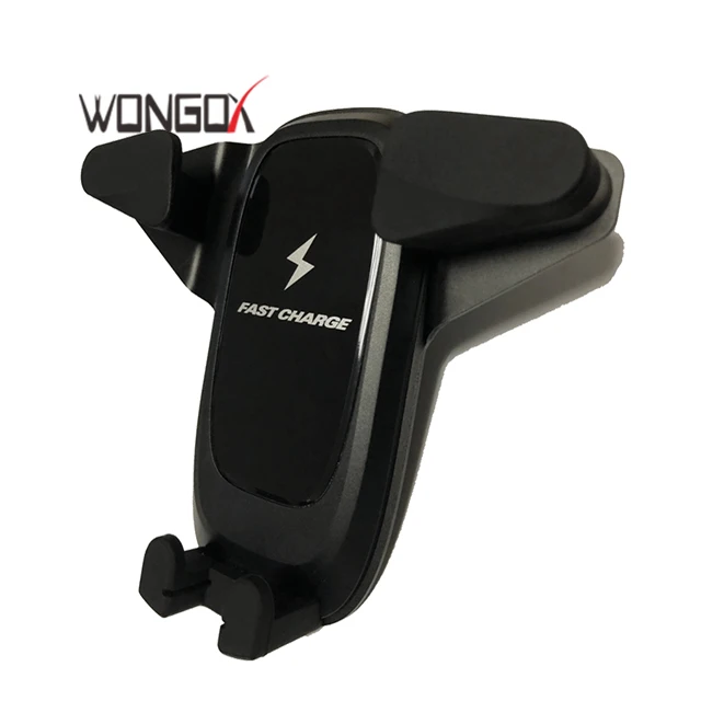 10W 7.5W wireless car charger with auto adjustable clip car mount for qi standard phones - ANKUX Tech Co., Ltd