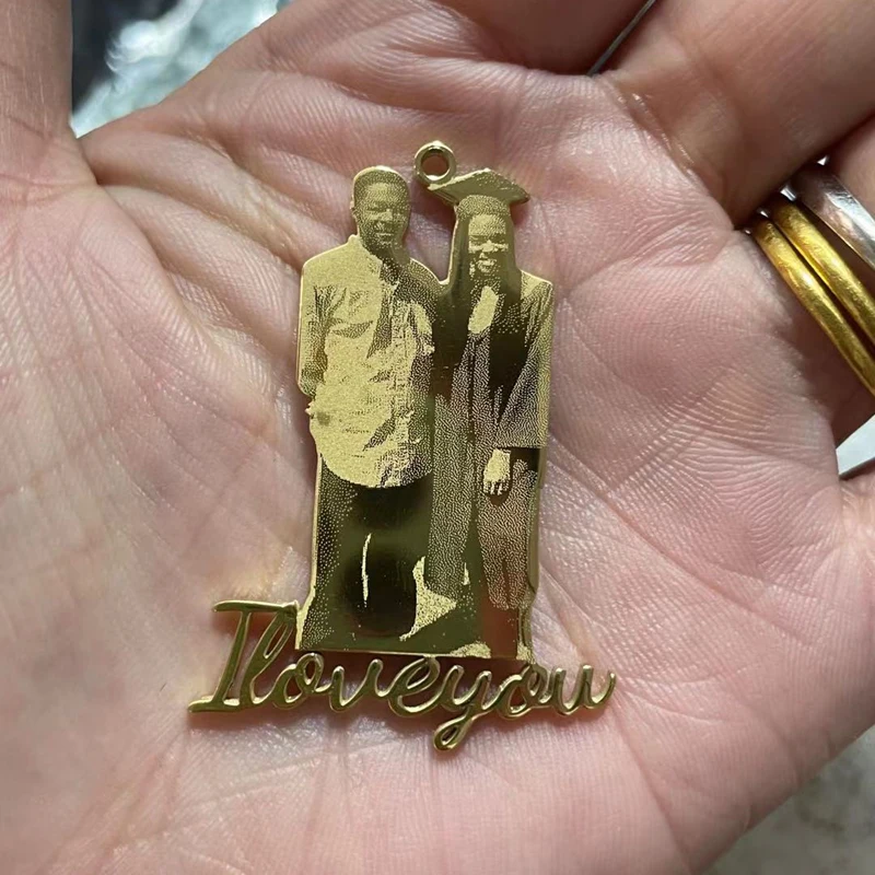 Personalized Photo Pictures Stainless Steel Gold Customized Character Pendant Custom Name Necklaces
Personalized Photo Pictures Stainless Steel Gold Customized Character Pendant Custom Name Necklaces