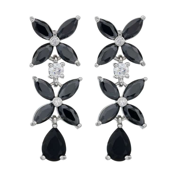 New Design Black Waterdrop Earring White Gold Drop Earrings Gifts For Best Friend Anniversary, White gold color;gold color;rose gold color
New Design Black Waterdrop Earring White Gold Drop Earrings Gifts For Best Friend Anniversary, White gold color;gold color;rose gold color