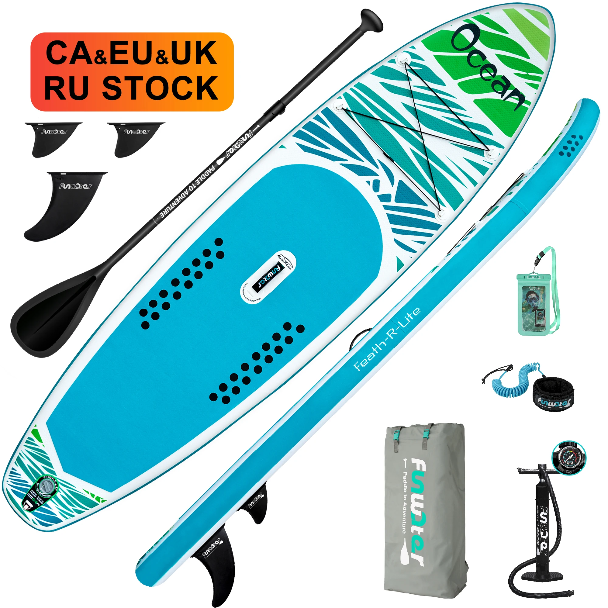 FUNWATER Dropshipping OEM surf board inflatable paddleboard watersports stand up paddle board padel board
FUNWATER Dropshipping OEM surf board inflatable paddleboard watersports stand up paddle board padel board