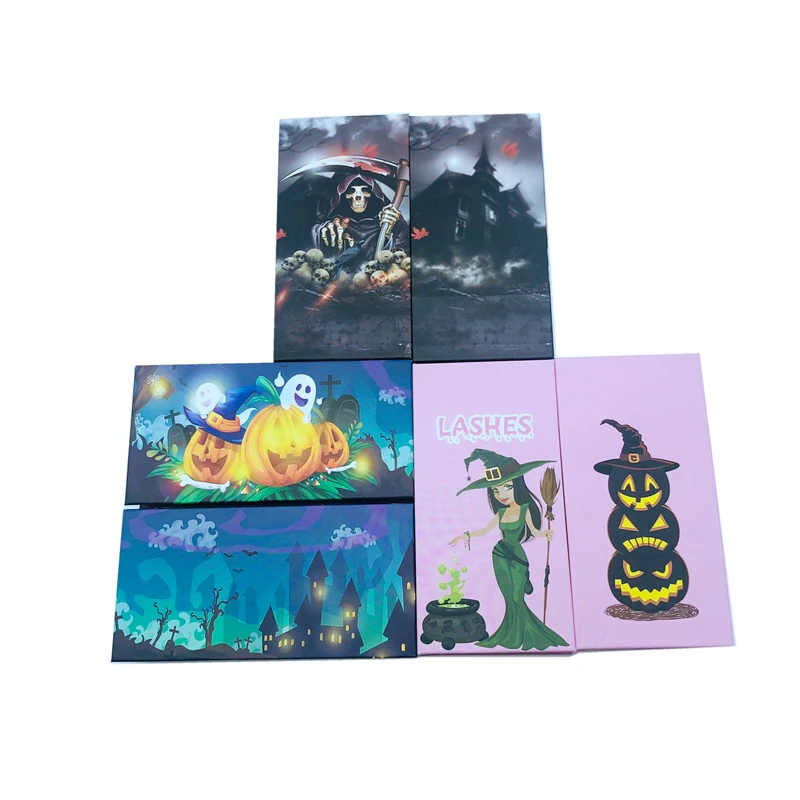 Halloween eyelashes box luxury halloween lashbox packaging lashes3d wholesale vendor high quality popular eyelash box, Custom color
Halloween eyelashes box luxury halloween lashbox packaging lashes3d wholesale vendor high quality popular eyelash box, Custom color