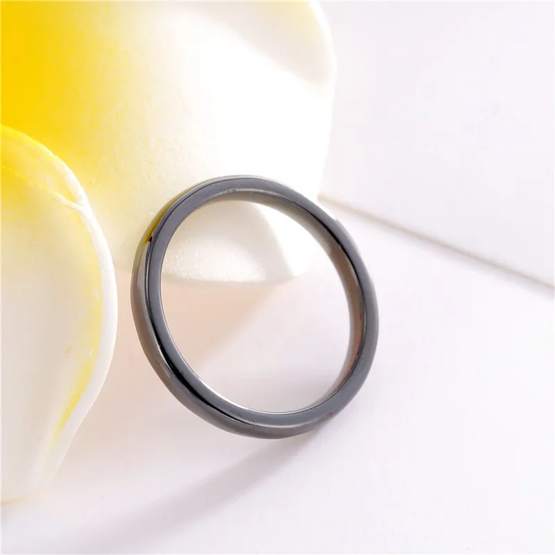 2019 hot sale custom ceramic ring wholesale 3MM ceramic zirconia ring space ceramic couple ring