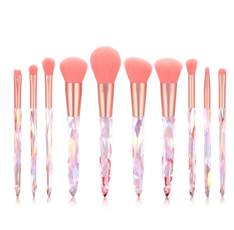 10pcs Diamond Makeup Brushes Private Label Powder Foundation Eye Shadow Crystal Professional colorful Makeup Brush Set
10pcs Diamond Makeup Brushes Private Label Powder Foundation Eye Shadow Crystal Professional colorful Makeup Brush Set