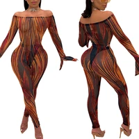 Wholesale Long Sleeve Strapless Bodysuit Print Jumpsuit Bodycon 2 Piece Set Women Clothing
Wholesale Long Sleeve Strapless Bodysuit Print Jumpsuit Bodycon 2 Piece Set Women Clothing
