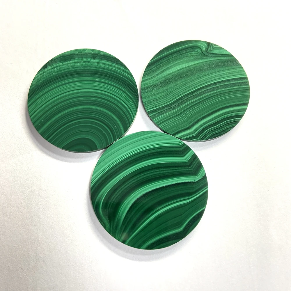 Cheap price natural triangle crystal pendant double flat Round coins malachite stone, Green
Cheap price natural triangle crystal pendant double flat Round coins malachite stone, Green