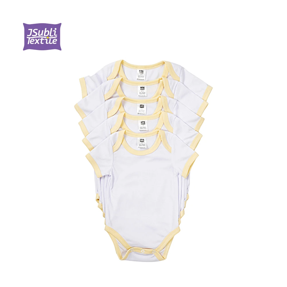 Wholesale Sublimation Summer Baby Boy Girl Collar Infant Newborn Cotton Clothes Jumpsuit Toddlers Outfits Baby Boys' Rompers, Yellow edge
Wholesale Sublimation Summer Baby Boy Girl Collar Infant Newborn Cotton Clothes Jumpsuit Toddlers Outfits Baby Boys' Rompers, Yellow edge