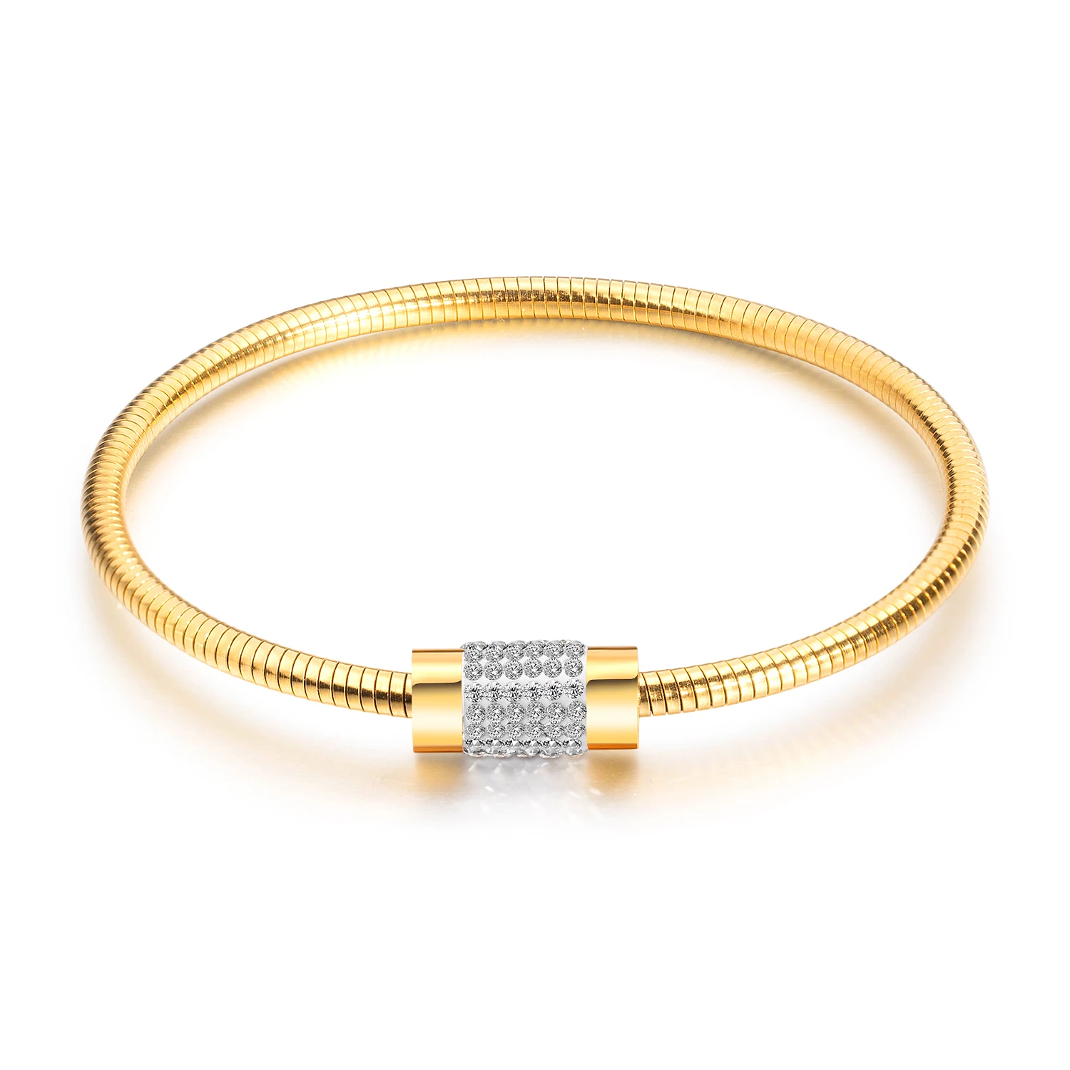Wholesale Women 18k Pure Gold Bracelets Stainless Steel Bangle Zircon, Silver,gold,rose gold,customized color
Wholesale Women 18k Pure Gold Bracelets Stainless Steel Bangle Zircon, Silver,gold,rose gold,customized color