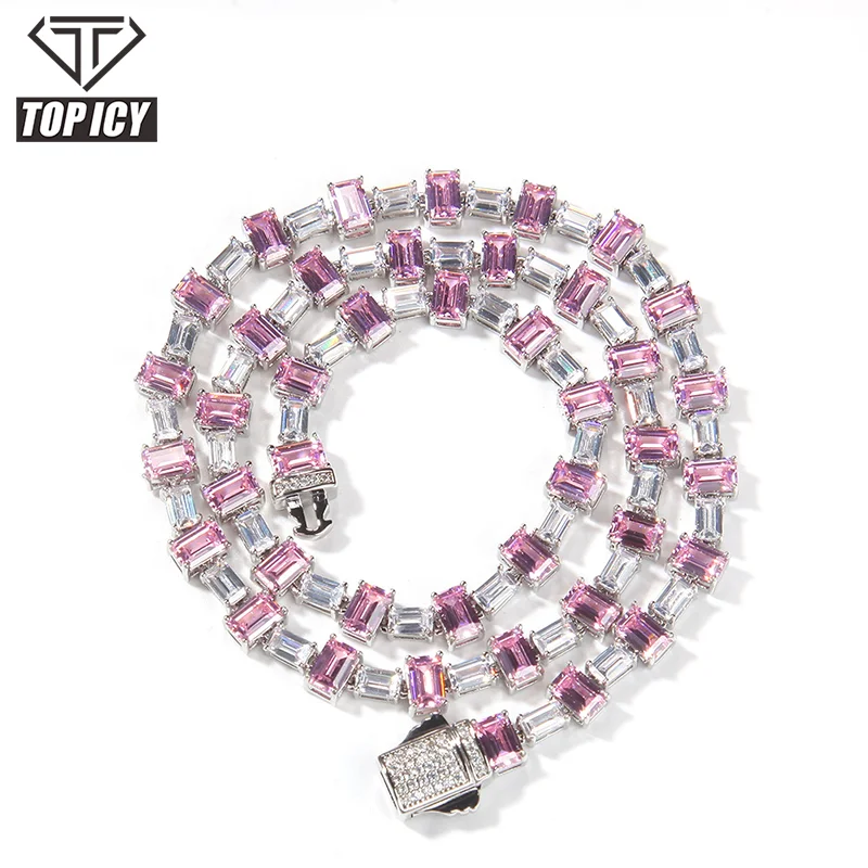 18k Gold Plating 6.5mm AAA+Cubic Zircon Hip Hop Colorful CZ stones Brass Copper Diamond Knuckle chain unisex necklace jewelry
18k Gold Plating 6.5mm AAA+Cubic Zircon Hip Hop Colorful CZ stones Brass Copper Diamond Knuckle chain unisex necklace jewelry
