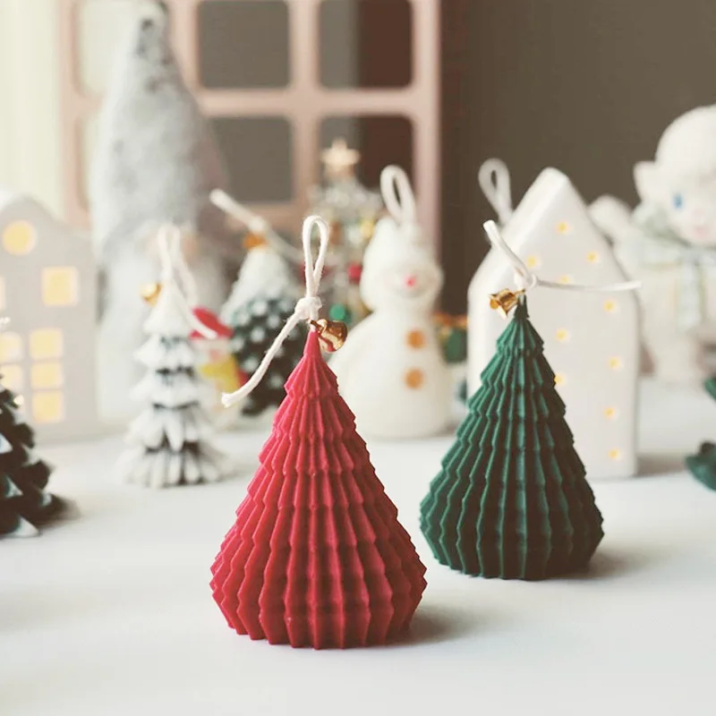 3D creative Christmas tree origami pattern diy scented candle silicone molds, Random
3D creative Christmas tree origami pattern diy scented candle silicone molds, Random