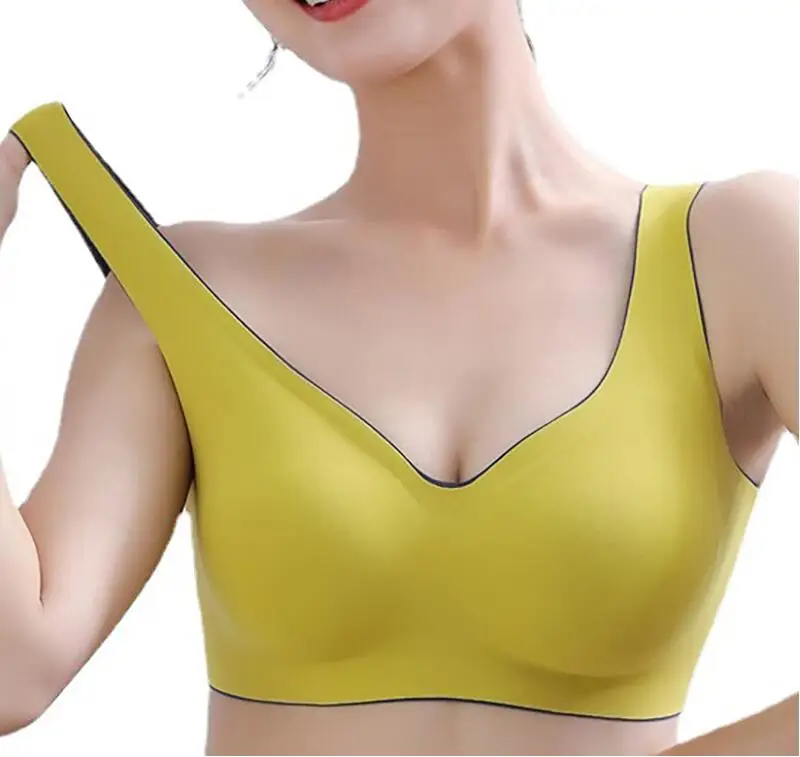Factory Wholesale Latex Bra vest Women Push Up High Elastic Comfortable sleep Bra vest Ladies Seamless Soft Latex Bra
Factory Wholesale Latex Bra vest Women Push Up High Elastic Comfortable sleep Bra vest Ladies Seamless Soft Latex Bra