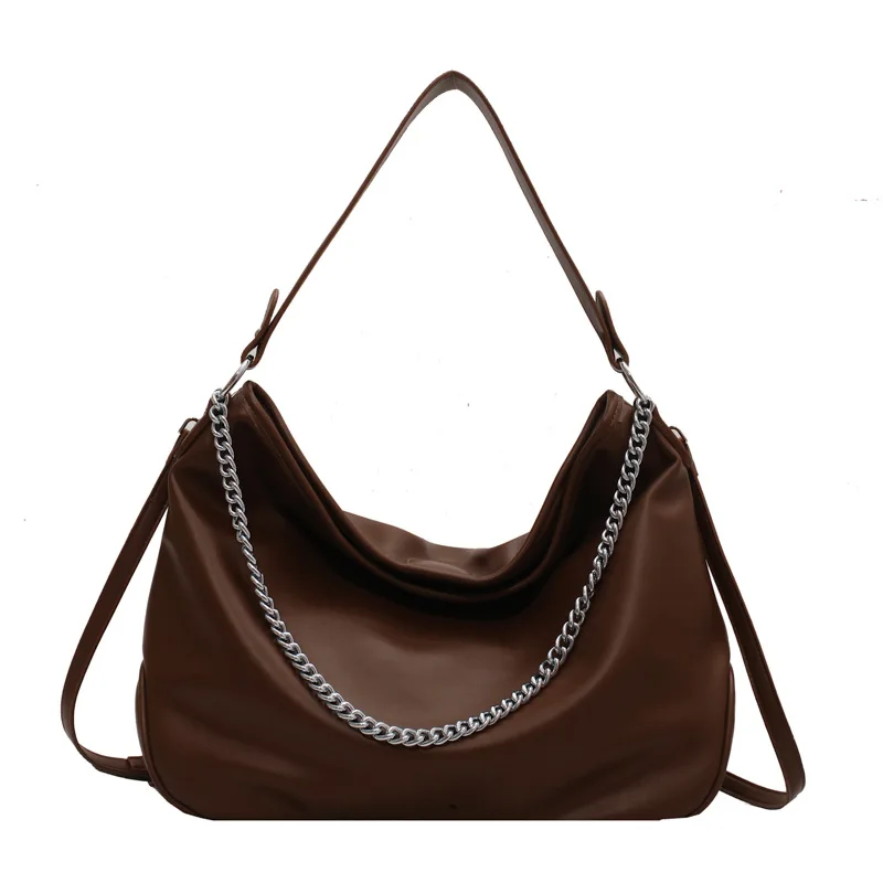 Large-Capacity Chain PU Underarm New Trendy Temperament Dumpling Ladies Bag High-Texture Retro One-Shoulder Messenger Bag Y10233
Large-Capacity Chain PU Underarm New Trendy Temperament Dumpling Ladies Bag High-Texture Retro One-Shoulder Messenger Bag Y10233