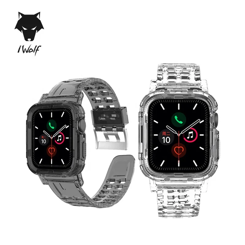 iWolf Wrist Bracelet Watch Band Strap Transparent Clear TPU Watch Strap For Series 38/40 42/44 mm Smart Watch Strap, Transparent clear,transparent black
iWolf Wrist Bracelet Watch Band Strap Transparent Clear TPU Watch Strap For Series 38/40 42/44 mm Smart Watch Strap, Transparent clear,transparent black