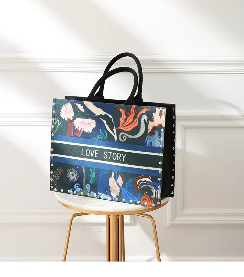 Wholesale Fashion Beach Handbags Folding Floral Printed Canvas Handbag Large Capacity Tote Shopping Bag Women
Wholesale Fashion Beach Handbags Folding Floral Printed Canvas Handbag Large Capacity Tote Shopping Bag Women