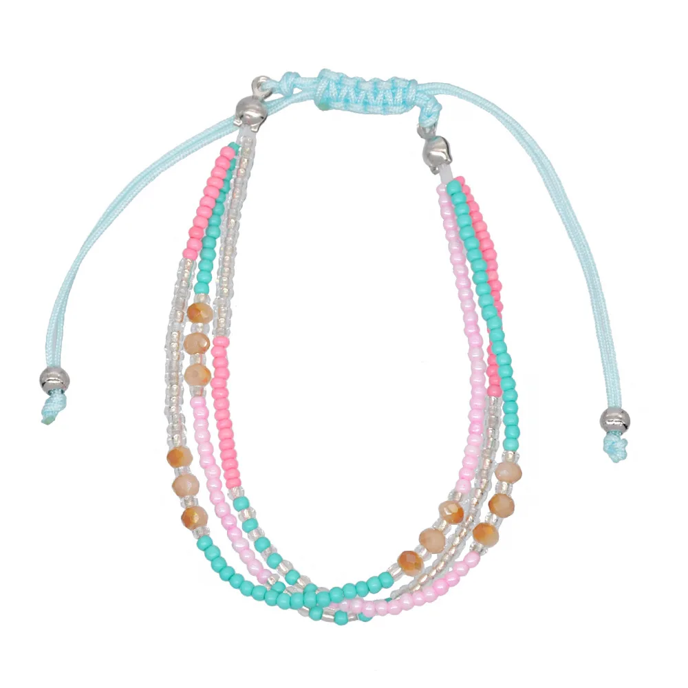 Resort Bohemian Handmade Colored Bead Bracelet with Resin Beads Perfect for Travel Bracelets, Rose gold
Resort Bohemian Handmade Colored Bead Bracelet with Resin Beads Perfect for Travel Bracelets, Rose gold