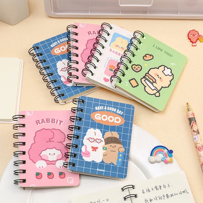 

School gifts cute kawaii spiral pocket size a7 small notebook for children