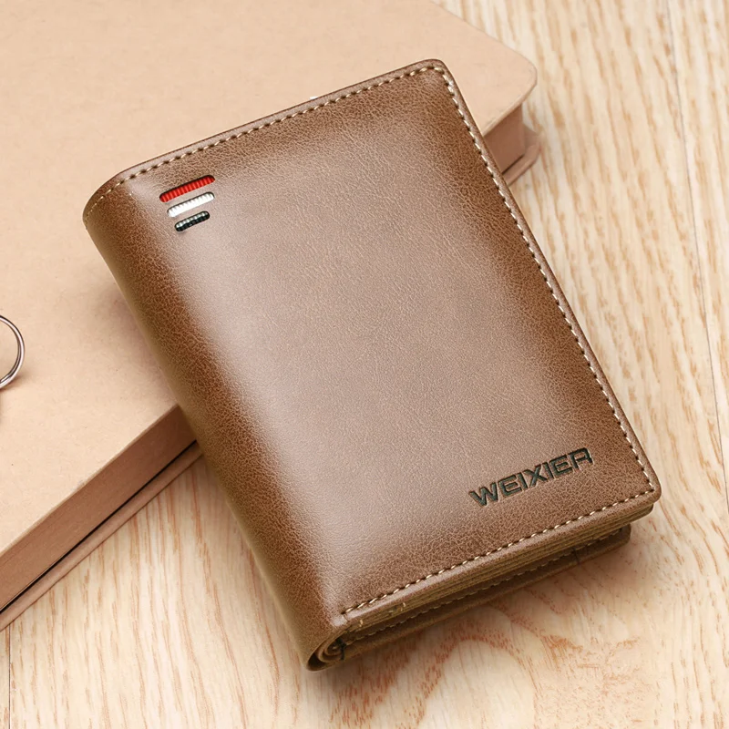 WEIXIER Men Leather Wallet RFID Blocking Men's Wallets Credit Card Holder Coin Pocket Purse,A_brown, Black. dark brown and khaki
WEIXIER Men Leather Wallet RFID Blocking Men's Wallets Credit Card Holder Coin Pocket Purse,A_brown, Black. dark brown and khaki