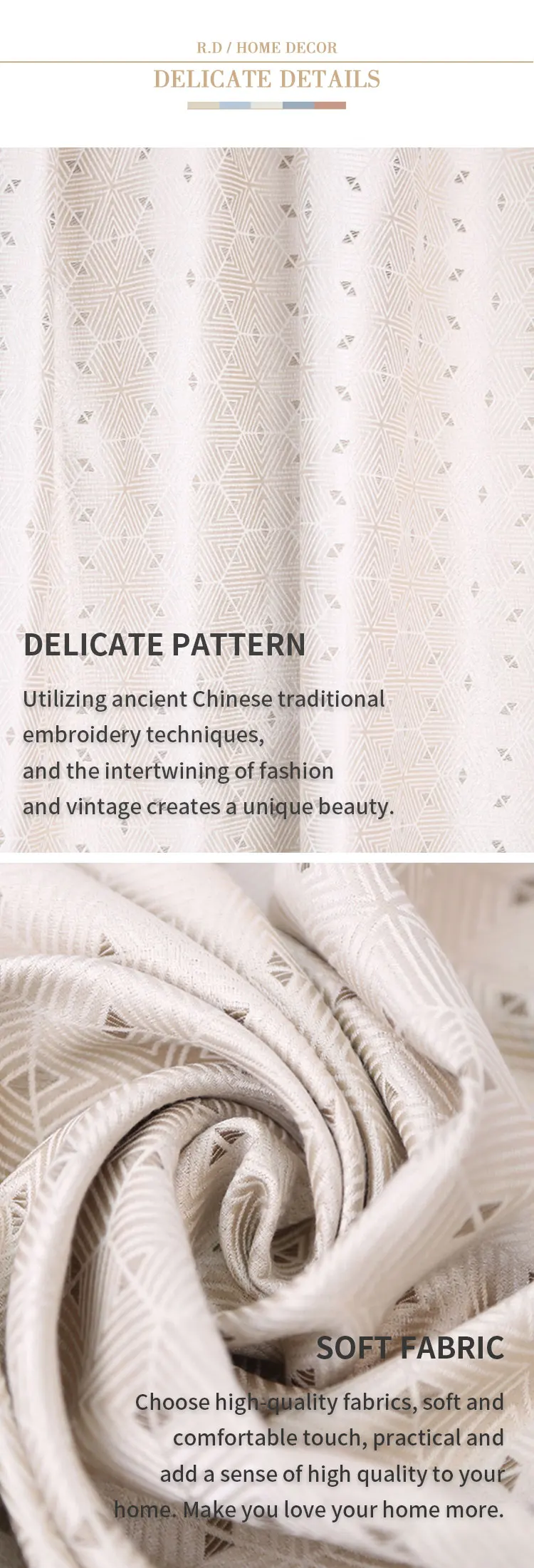 Factory Supply Window decoration Curtain Fabric