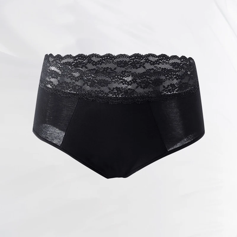 Leak Proof Soft Fabric Physiological Pants High Waist Women Underwear Pants for Period, Black
Leak Proof Soft Fabric Physiological Pants High Waist Women Underwear Pants for Period, Black