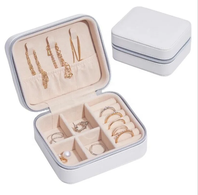 PU Leather Zipper Closure Custom Logo Small Travel Jewelry Box Lady Earring Jewelry Storage Box Travel Jewelry Organizer, Can be customized
PU Leather Zipper Closure Custom Logo Small Travel Jewelry Box Lady Earring Jewelry Storage Box Travel Jewelry Organizer, Can be customized
