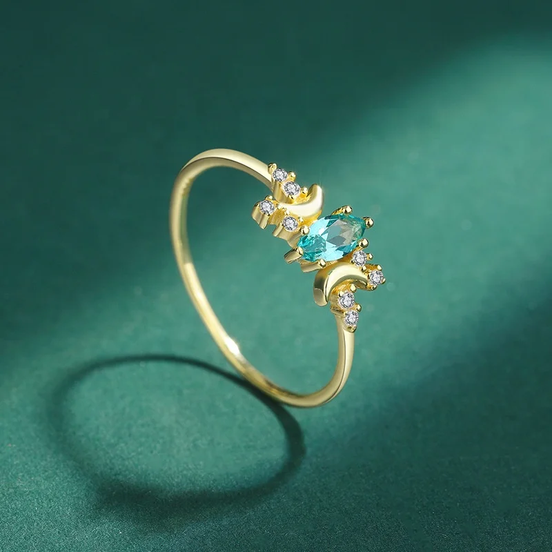 Fashion INS Style 925 Sterling Silver 14K Gold Plated Ladies Jewelry Blue Cubic Zircon Rings for Women
Fashion INS Style 925 Sterling Silver 14K Gold Plated Ladies Jewelry Blue Cubic Zircon Rings for Women