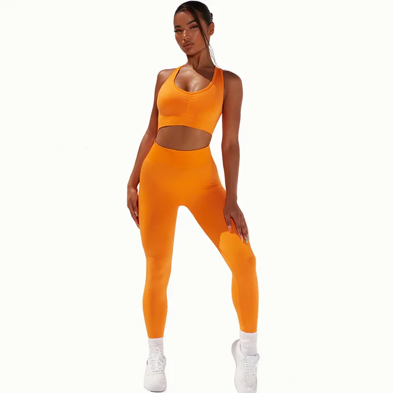 Yoga clothing suit high waist breathable buttocks yoga pants beauty back sports bra seamless yoga suit
Yoga clothing suit high waist breathable buttocks yoga pants beauty back sports bra seamless yoga suit