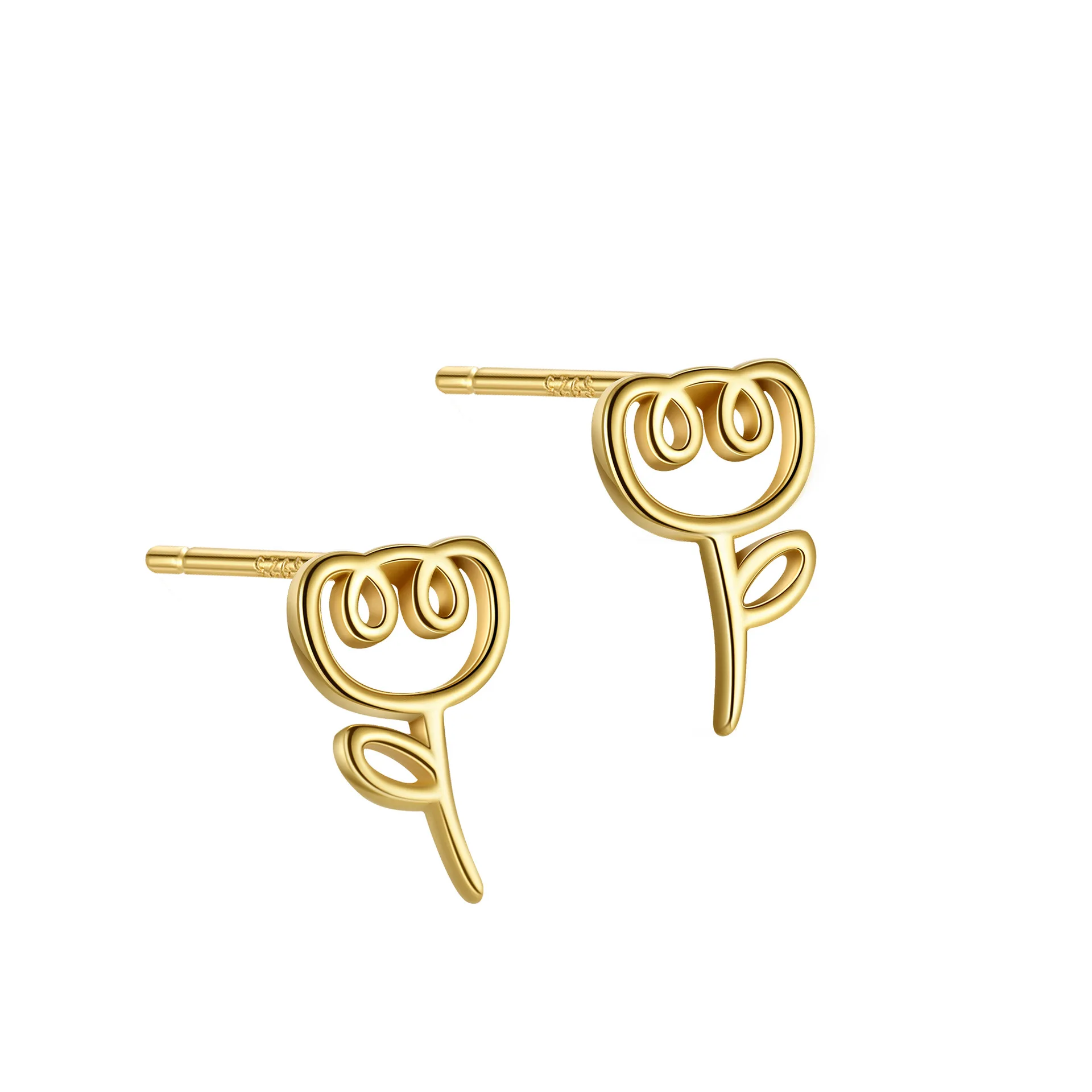 wholesale fashion 925 silver earring women 925 sterling silver minimalist flower stud earrings gold plated small stud earrings
wholesale fashion 925 silver earring women 925 sterling silver minimalist flower stud earrings gold plated small stud earrings